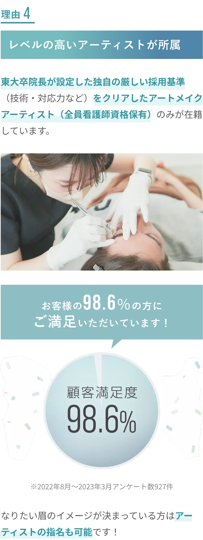 理由4 レベルの高いアーティストが所属